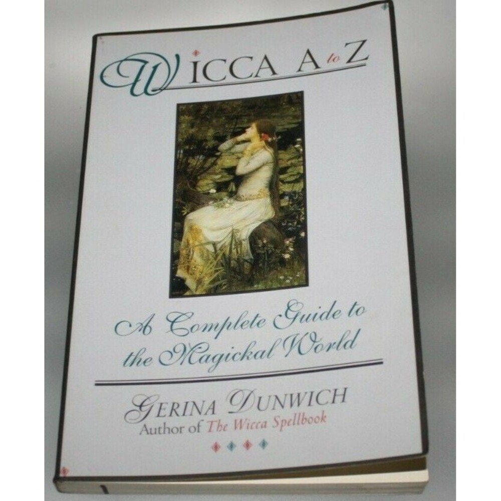 Wicca A to Z, Gerina Dunwich 1st Edition 1997, Paperback, VGUC